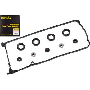 VS50606R for Honda Civic 1.7 Valve Cover Gasket DX,LX,EX,HX,GX V-TEC D17A1 D17A2 D17A6 D17A7 2001 2002 2003 2004 2005 01 02 03 04 05 036-1599,VS50384,VC4034.