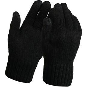TZ Promise Women's Winter Touchscreen Magic Gloves Warm Knit Fleece Lined for Cold Weather