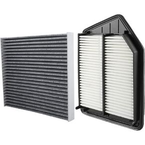 MOTOALL Engine Air Filter & Cabin Air Filter Combo Set 17220-5A2-A00 Fit for Honda Accord 2013-2017 for Acura TLX 2015-2020 Replaces# 80292-SDA-A01