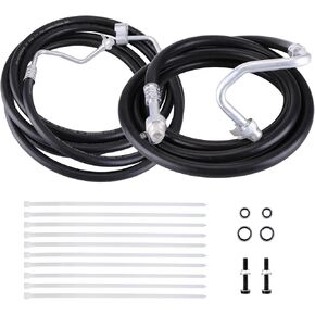 SU33468 Rear AC Line Set Air Conditioning Hose Compatible for 2007-2014 Suburban Rear Aux AC Hose Kit Air Conditioning Hose Lines Replacement Lines for Cadillac Escalade ESV, Yukon XL 2007-2014