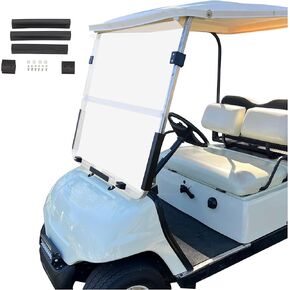زجاج أمامي ملون/دخاني من ECOTRIC متوافق مع 1995-2003 Yamaha G14 G16 G19 وعربة جولف كهربائية وقابلة للطي للزجاج الأمامي in Saudi Arabia
