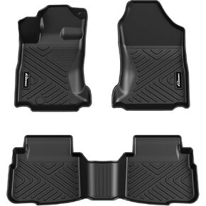 Floor Mats Compatible with Subaru Outback Legacy 2015-2019, Black TPE All-Weather Floor Liners, 1st & 2nd Row