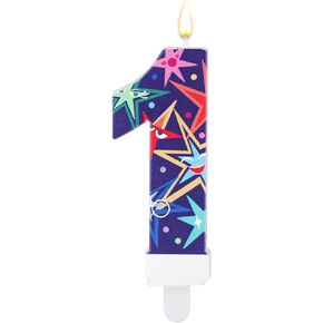 Birthday Number Candles, Inside Party Decorative Number Candle Cake Topper Candle Feelings Theme Party Decorations for Cartoon Birthday Party Supplies (Number 7)