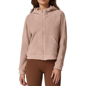 QINSEN Womens Full Zipper Hoodies Fleece Lined Collar Pullover Cozy Long Sleeve Sweatshirts in Kuwait