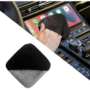 Car Screen Cleaner, Car Screen Wipes, 4.33"×4.33" Round Microfiber Auto Screen Cleaning Pad, Car Accessories Vehicle Touchscreen Microfiber Cleaning Cloth for Car Dashboard Display (Round)