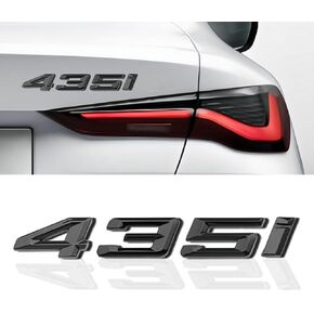 Car Emblem Compatible with 335i Gloss Black Trunk lid Rear Emblem Badge Excellent ABS Material