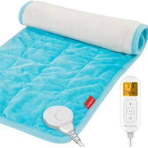 Comfytemp Weighted Heating Pad for Period Cramps & Back Pain Relief, FSA/HSA Eligible 2.2lb Menstrual Heating Pad, Christmas Birthday Gifts for Women/Mom, 12"x24" Electric Heat Pad with 9 Heat Level