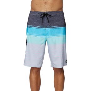 O'NEILL Men's 21 Hyperfreak Divergent Board Short - Mens Bathing Suit Fast-Drying Stretch Fabric