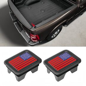 POETRYXIAO Stake Hole Covers Truck Bed Rail Stake Pocket Plugs (Colorful U.S Flag Style) Compatible with 2019-2023 Dodge RAM 1500,Caps Rail Hole Plugs (Colorful)