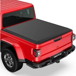 MOSTPLUS 5FT Tri-Fold Hard Aluminum Truck Bed Tonneau Cover Compatible for 2020 2021 2022 2023 2024 2025 Jeep Gladiator JT with or Without Utility Track System On Top 60.3'