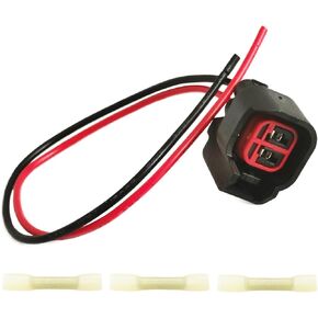 2 Pins Multi-Purpose ABS Wheel Speed Sensor S824 Wiring Harness Connector Pigtail Plug 2-Way Fit for Buick Kia Ford Jeep Cadillac Chevrolet Chrysler Replace 88861094 15306318 1U2Z14S411BPA