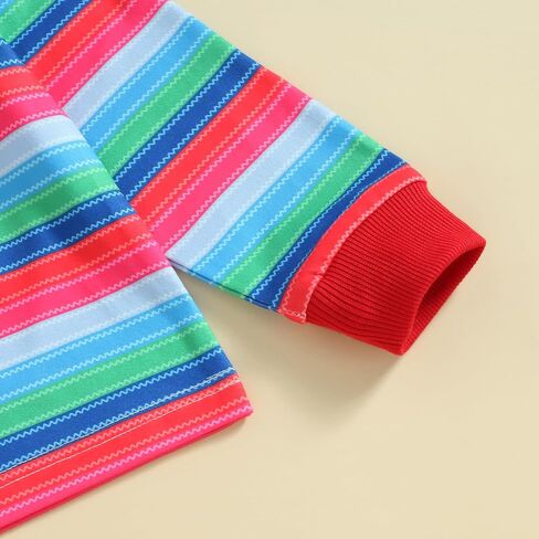 Kids Toddler Baby Boy Girl Halloween Chucky Costume Long Sleeve Striped Top Rompers Jumpsuit Cosplay Outfits Sets in Kuwait