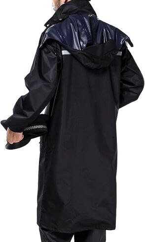 iCreek Raincoat Waterproof Long Rain Jacket Lightweight Rainwear Reflective with Packable Hood for Men Women Adults in Saudi Arabia
