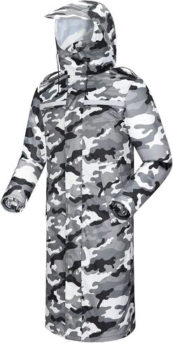 iCreek Raincoat Waterproof Long Rain Jacket Lightweight Rainwear Reflective with Packable Hood for Men Women Adults in Saudi Arabia