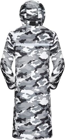 iCreek Raincoat Waterproof Long Rain Jacket Lightweight Rainwear Reflective with Packable Hood for Men Women Adults in Saudi Arabia