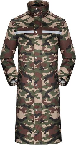 iCreek Raincoat Waterproof Long Rain Jacket Lightweight Rainwear Reflective with Packable Hood for Men Women Adults in Saudi Arabia