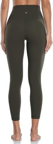 HeyNuts Essential Leggings, High Waisted Compression Soft Pants Workout Athletic Yoga Pants 25" in Kuwait