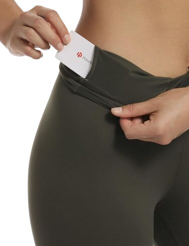 HeyNuts Essential Leggings, High Waisted Compression Soft Pants Workout Athletic Yoga Pants 25" in Kuwait