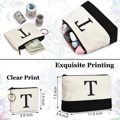 Gifts For Women Personalized Initial Tote Bag Birthday Gifts For Women Her Mom Teacher Friend Sister Christmas Gifts in Kuwait