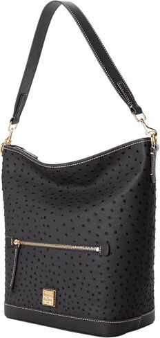 Dooney & Bourke Handbag, Ostrich Hobo Shoulder Bag - Black in Saudi Arabia