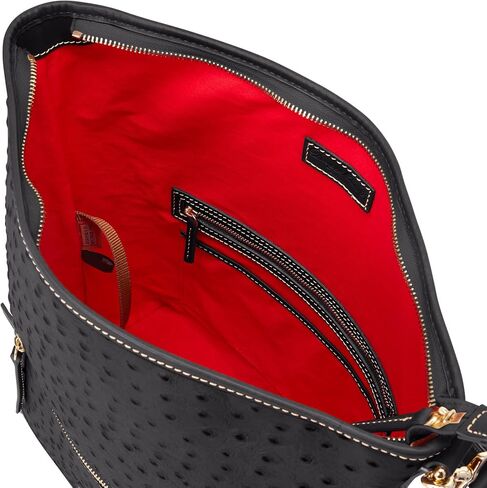 Dooney & Bourke Handbag, Ostrich Hobo Shoulder Bag - Black in Saudi Arabia