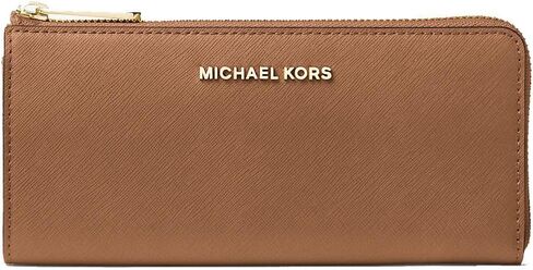 Michael Kors Jet Set Travel Large Three Quarter Zip Around Leather Wallet in Kuwait