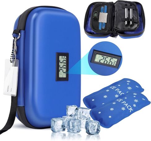 Ice Packs for Insulin - Reusable Diabetes Ice Packs TSA Approved for Insulin Cooler Travel Case (4 Packs) in Saudi Arabia