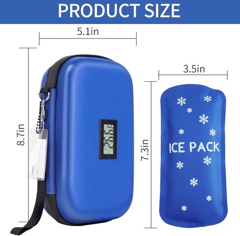Ice Packs for Insulin - Reusable Diabetes Ice Packs TSA Approved for Insulin Cooler Travel Case (4 Packs) in Saudi Arabia