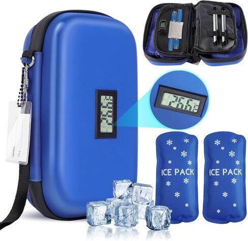 Ice Packs for Insulin - Reusable Diabetes Ice Packs TSA Approved for Insulin Cooler Travel Case (4 Packs) in Saudi Arabia