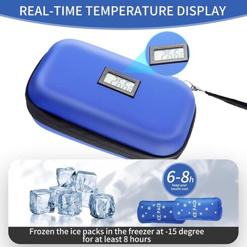 Ice Packs for Insulin - Reusable Diabetes Ice Packs TSA Approved for Insulin Cooler Travel Case (4 Packs) in Saudi Arabia