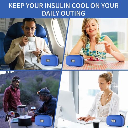 Ice Packs for Insulin - Reusable Diabetes Ice Packs TSA Approved for Insulin Cooler Travel Case (4 Packs) in Saudi Arabia