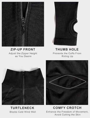 Little Donkey Andy Women's Long Sleeve Ribbed Jumpsuit Zip Up Front Workout Bodycon Romper, Thumbhole in Saudi Arabia