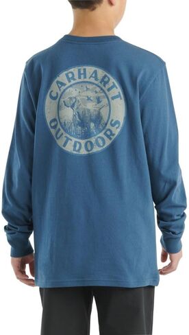 Carhartt Boys' Long Sleeve Crewneck T-Shirt with Pocket in Saudi Arabia