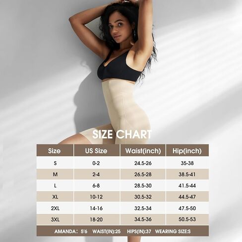 COHTB Women's Shapewear Tummy Control Hi-Waist Panties Thigh Slimming Body Shaper Shorts Underwear in Saudi Arabia