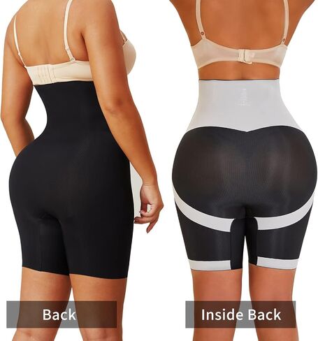ملابس داخلية نسائية من COHTB للتحكم في البطن عالية الخصر، سراويل داخلية لتنحيف الجسم والفخذ in Kuwait