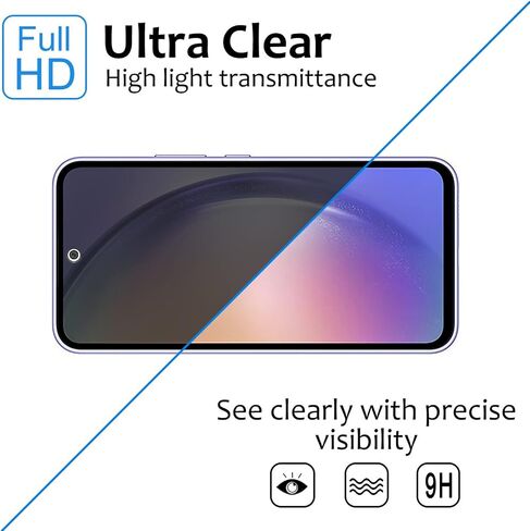 2 Pack Privacy Screen Protector for Samsung Galaxy S23 FE/ A54 5G [Anti-Spy Tempered Glass], Ultra HD, Anti-Scratch, Bubble-Free, Easy Install 9H Protective Glass for Galaxy S23 FE / A54 5G in Saudi Arabia