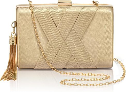 CARIEDO Women's Handbag Tassel Evening Clutch Cross Body & Shoulder Bag Bridal Purse for Wedding Prom Night Out Party in Kuwait
