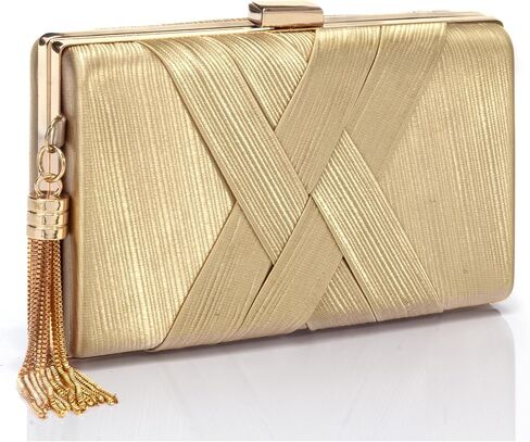 CARIEDO Women's Handbag Tassel Evening Clutch Cross Body & Shoulder Bag Bridal Purse for Wedding Prom Night Out Party in Kuwait