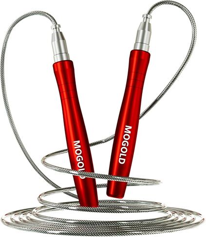 حبل القفز، حبل القفز عالي السرعة - جودة ممتازة خالية من التشابك - تصميم ذاتي القفل بدون براغي - حبال القفز للياقة البدنية - حبل القفز من أجل اللياقة البدنية والتمارين الرياضية والمنزلية in Kuwait