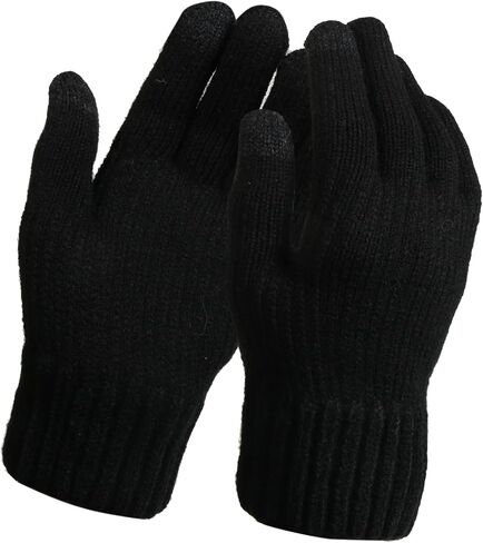 TZ Promise Women's Winter Touchscreen Magic Gloves Warm Knit Fleece Lined for Cold Weather in Saudi Arabia