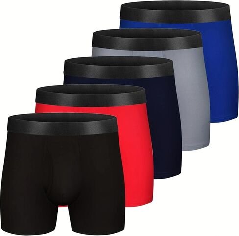 Mens Boxer Briefs Icy Cool Sport Boxer Briefs Underwear for Men in Saudi Arabia
