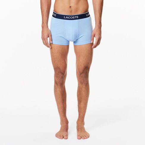 Lacoste Mens Cotton Stretch Essentials Trunks 3 pack in Saudi Arabia