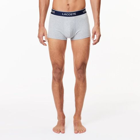 Lacoste Mens Cotton Stretch Essentials Trunks 3 pack in Saudi Arabia