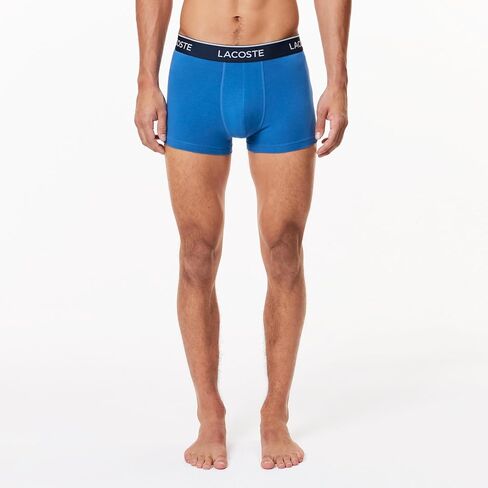 Lacoste Mens Cotton Stretch Essentials Trunks 3 pack in Saudi Arabia