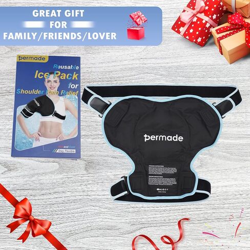 Shoulder Ice Pack Rotator Cuff Cold Therapy, Shoulder Pain Relief Reusable Large Gel Ice Packs for Shoulder Injuries, Hot Cold Shoulder Compression for Men Women Left Right Rotator Cuff Relief in Kuwait