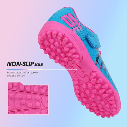 brooman Kids Turf Soccer Shoes Girls Boys Indoor Soccer Shoes in Kuwait