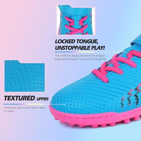 brooman Kids Turf Soccer Shoes Girls Boys Indoor Soccer Shoes in Kuwait