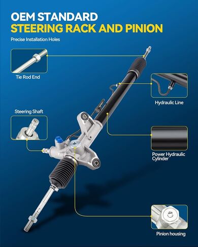 PHILTOP Power Steering Rack and Pinion Assembly Compatible with 2003-2008 Corolla Replace 26-2613 in Saudi Arabia