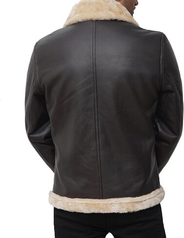 جاكيت fjackets من جلد الخراف الحقيقي - معاطف شتوية طويلة وسترات جلدية للرجال in Saudi Arabia