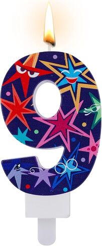 Birthday Number Candles, Inside Party Decorative Number Candle Cake Topper Candle Feelings Theme Party Decorations for Cartoon Birthday Party Supplies (Number 7) in Saudi Arabia